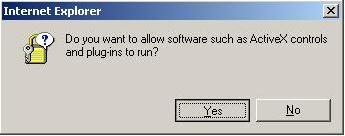 Allow activeX on page